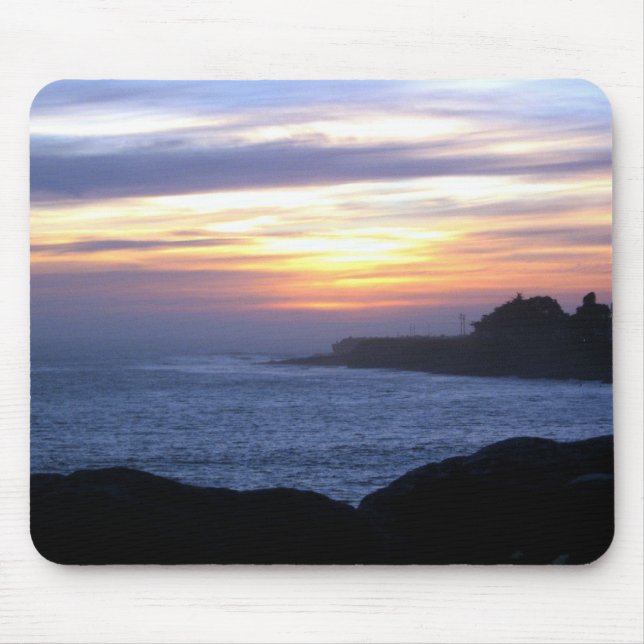 Tapis De Souris Coucher du soleil au-dessus de Santa Cruz (Devant)