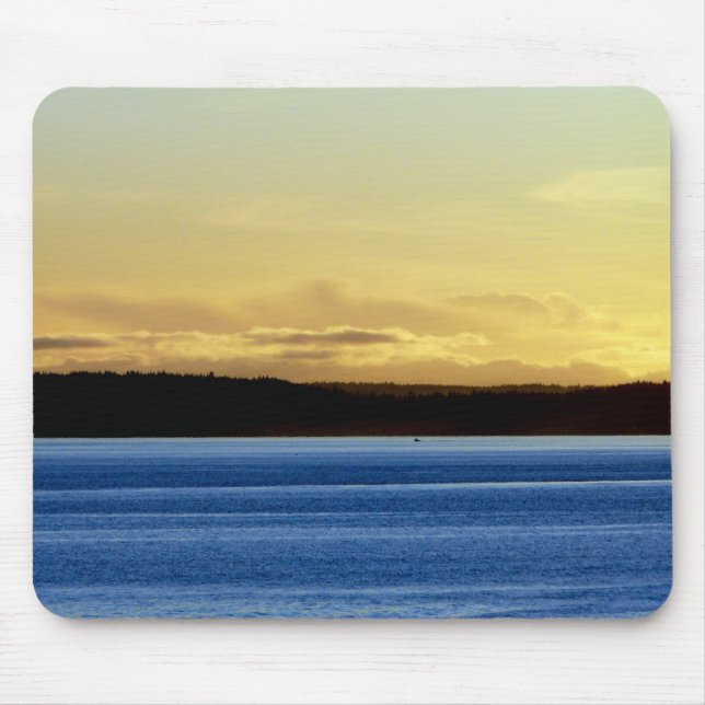 Tapis De Souris Coucher du soleil au-dessus d'île de Bainbridge (Devant)