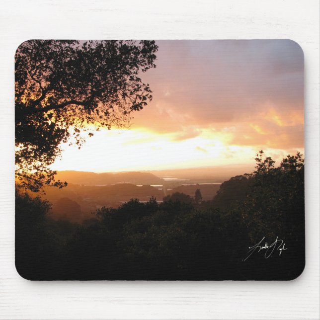 Tapis De Souris Coucher du soleil d'aromes (Devant)