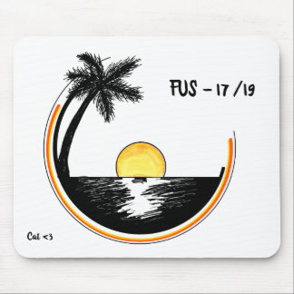 Tapis De Souris Coucher du soleil de cercle