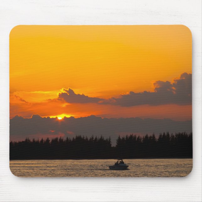 Tapis De Souris Coucher du soleil de dissimulation Mousepad (Devant)