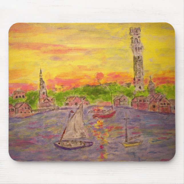 Tapis De Souris coucher du soleil de la nouvelle-angleterre (Devant)