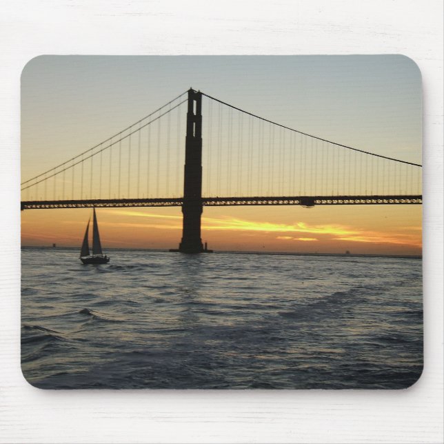 Tapis De Souris Coucher du soleil de San Francisco (Devant)