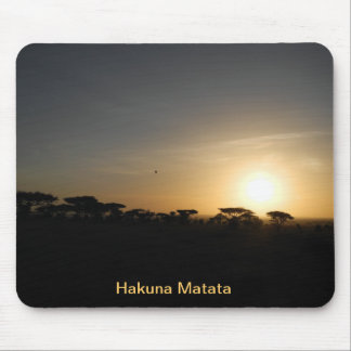 Tapis De Souris Coucher du soleil de Serengeti
