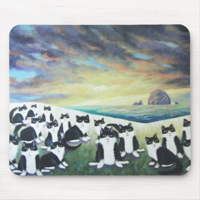 TAPIS DE SOURIS COUCHER DU SOLEIL DE SMOKING (Devant)