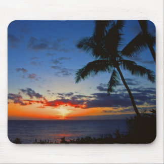 Tapis De Souris Coucher du soleil hawaïen Mousepad