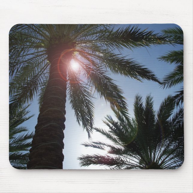 Tapis De Souris Coucher du soleil Mousepad de palmier de Los (Devant)