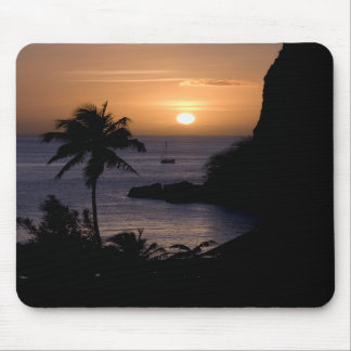 Tapis De Souris Coucher du soleil Mousepad de voilier (vertical)