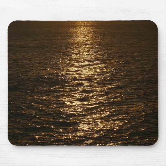 Tapis De Souris Coucher du soleil sur l'eau Photographie de l'océa (Devant)