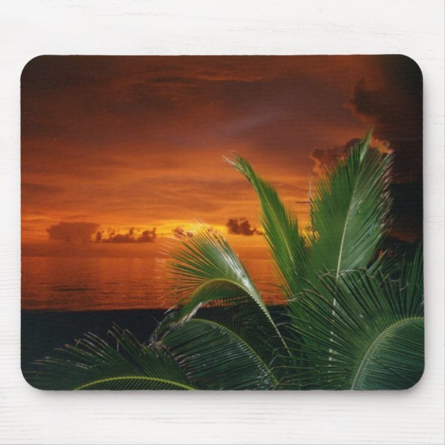 Tapis De Souris Coucher du soleil sur l'île d'Anna Maria (Devant)