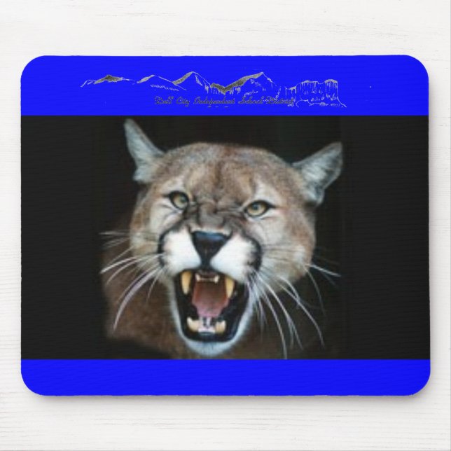 Tapis De Souris CougarPhotoSnarl, LOGO de C.C (Devant)