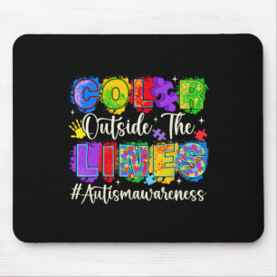 Tapis De Souris Couleur À L'Extérieur De La Sensibilisation sur l'