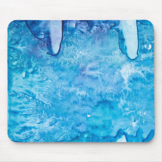 Tapis De Souris couleur bleue abstraite (Devant)