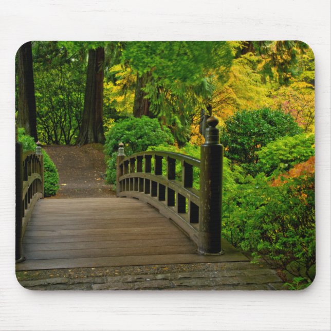 Tapis De Souris Couleur d'automne, jardin japonais de Portland (Devant)