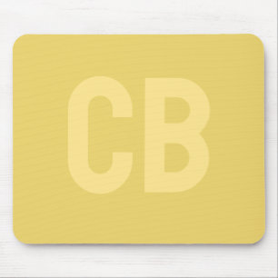 Tapis De Souris Couleur de tendance Douce Mousepac jaune