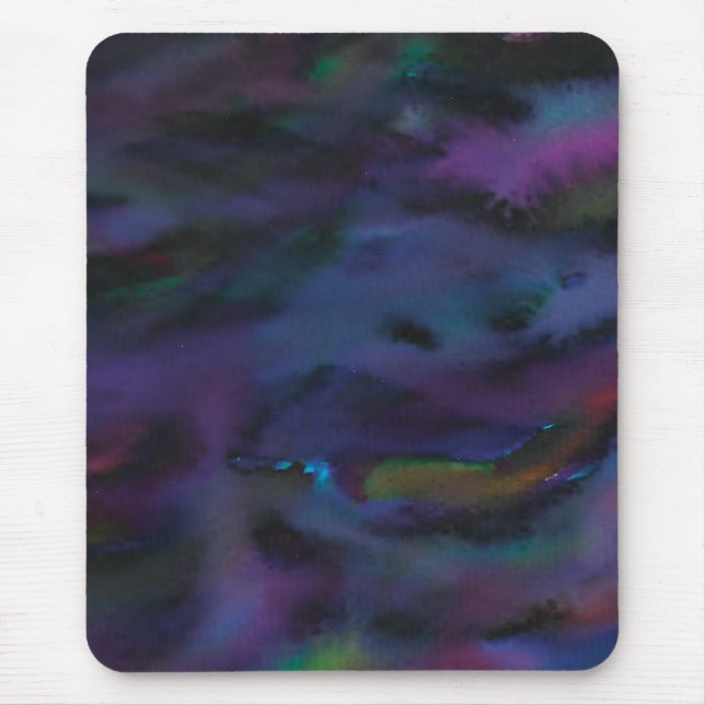 Tapis De Souris Couleur d'eau fumée abstraite (Devant)