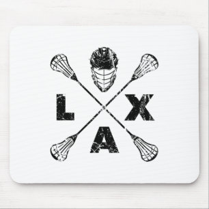 Tapis De Souris Couleur noire de l'axe de croix de Lacrosse