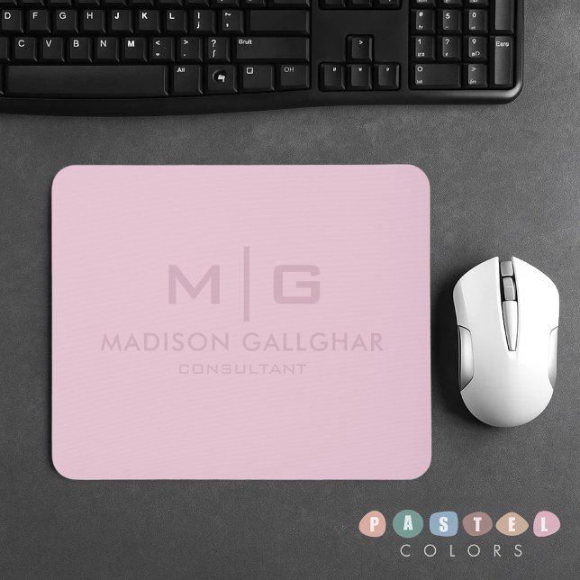 Tapis De Souris Couleur rose orchidée douce et souple (Solid Soft Light Pastel Orchid Pink Color Mouse Pad
)