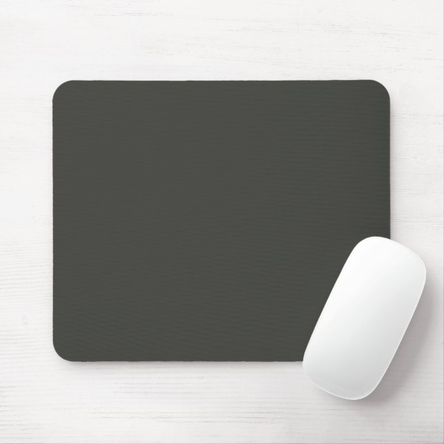 Tapis De Souris Couleur solide d'olive noire (Avec souris)