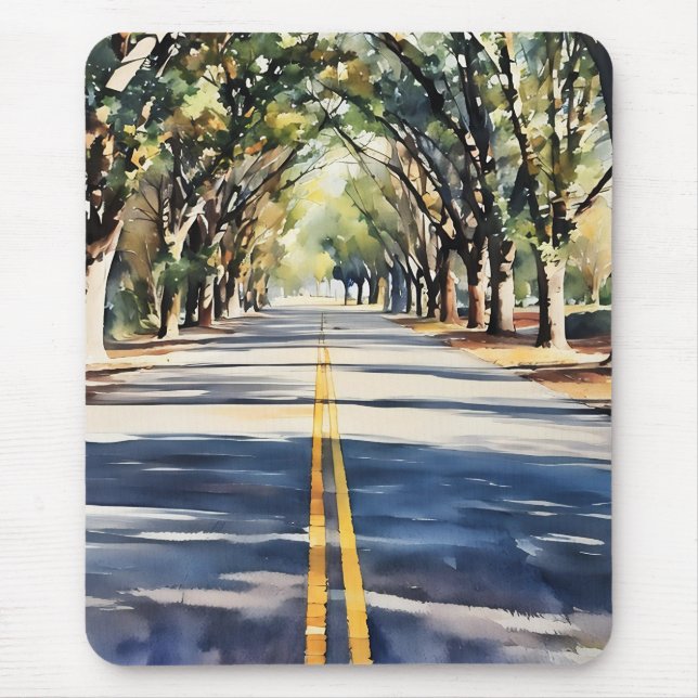 Tapis De Souris Couleur vive Paysage pittoresque Mousepad (Devant)