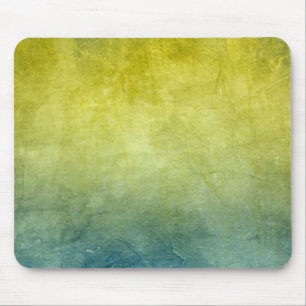 Tapis De Souris Couleurs de Grunge - Jaune & Bleu