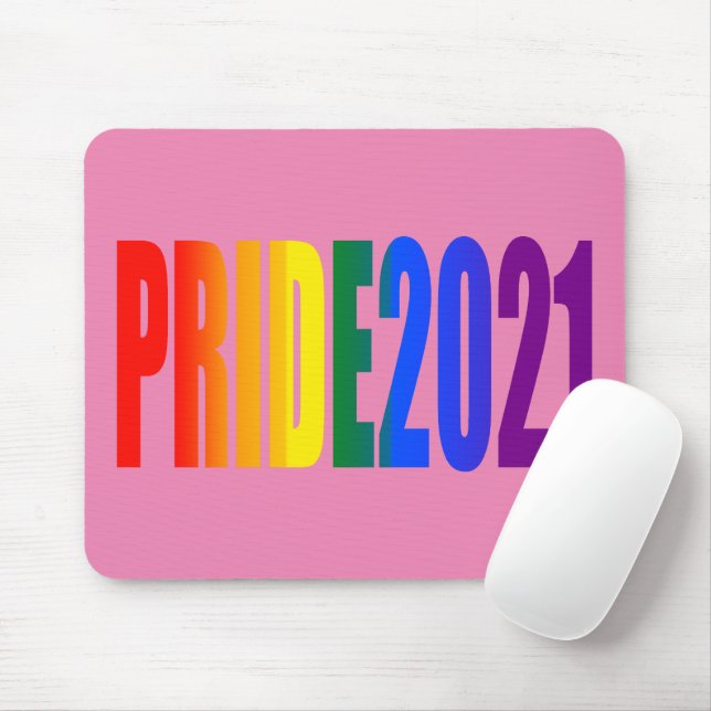 Tapis De Souris Couleurs du drapeau arc-en-ciel LGBT LGBTQ Gay pri (Avec souris)