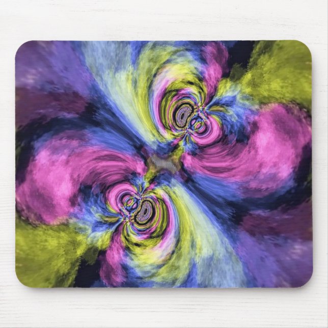 Tapis De Souris Couleurs par phases avec courbes (Devant)