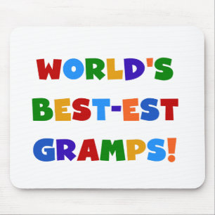 Tapis De Souris Couleurs vives Meilleurs Cadeaux Gramps du monde