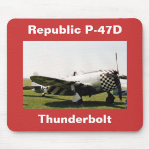 Tapis De Souris Coup de foudre de la République P-47D