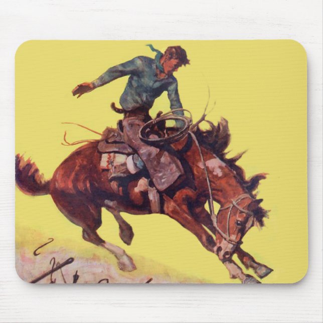 Tapis De Souris Coup sur le cowboy (Devant)