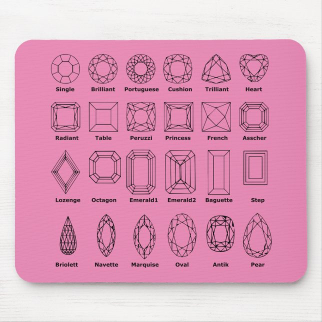 Tapis De Souris Coupes de diamant (Devant)