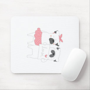 Tapis De Souris Couple Français Amour Bulldog AMOUREUX DES CHIEN