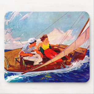 Tapis De Souris Couple Sailing par R.J. Cavaliere
