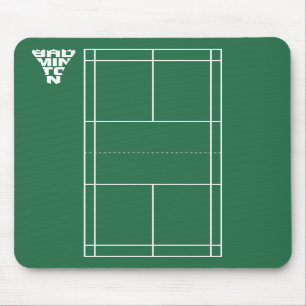 Tapis De Souris Cour de badminton Mousepad