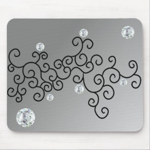 TAPIS DE SOURIS COURBES ET DIAMANTS