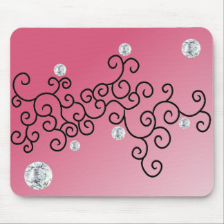 TAPIS DE SOURIS COURBES ET DIAMANTS