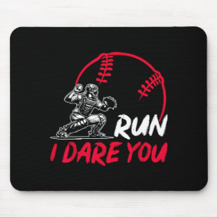 Tapis De Souris Coure Je Vous Ose Drôle De Baseball Catcher Baseba