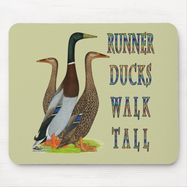 Tapis De Souris Coureurs Canards Marcher Haut (Devant)