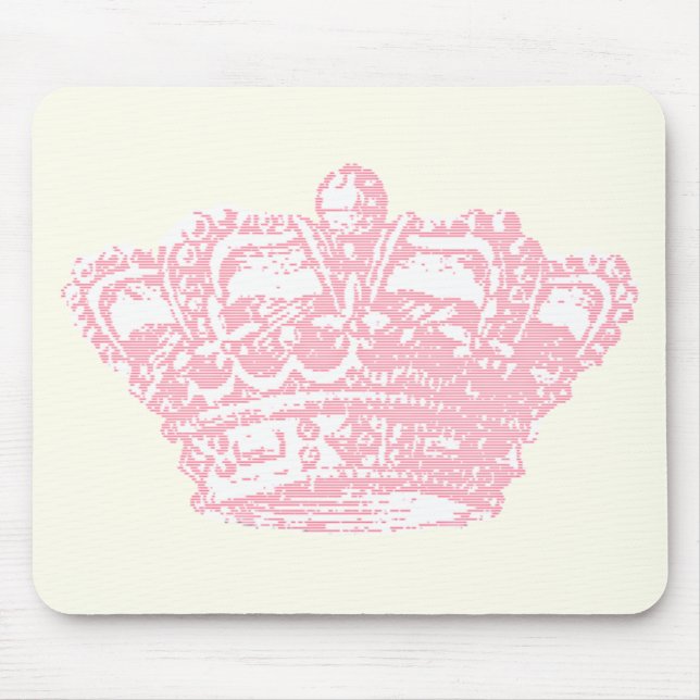 Tapis De Souris Couronne rose (Devant)