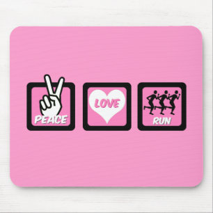 Tapis De Souris Course d'amour de paix