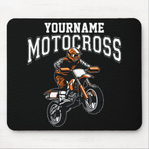 Tapis De Souris Course Motocross Dirt Bike Rider personnalisée 