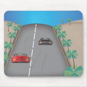 Tapis De Souris Course rétro arcade des années 80
