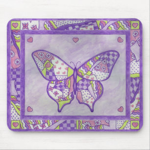 Tapis De Souris courtepoint papillon