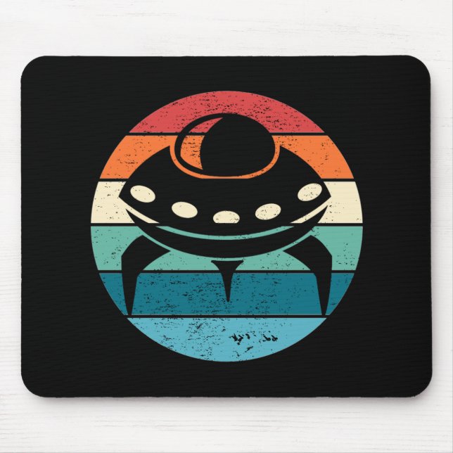 Tapis De Souris Couset rétro UFO (Devant)