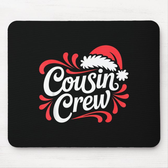 Tapis De Souris Cousin Crew Christmas Xmas Lights Family Matching  (Devant)