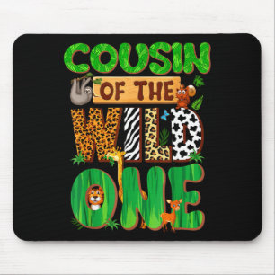 Tapis De Souris Cousin du Wild One Anniversaire Famille Tenu Corre