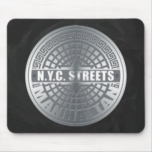 Tapis De Souris Couvercles de regards Manhattan