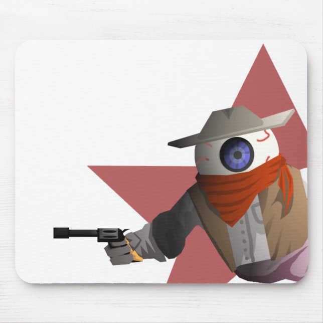 Tapis De Souris Cowboy de globe oculaire (Devant)