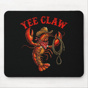 Tapis De Souris Cowboy d'écrevisses yee pince écrevisses homards h