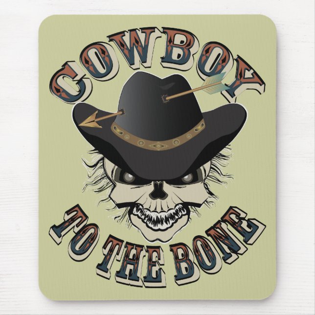 Tapis De Souris Cowboy Skull (Devant)